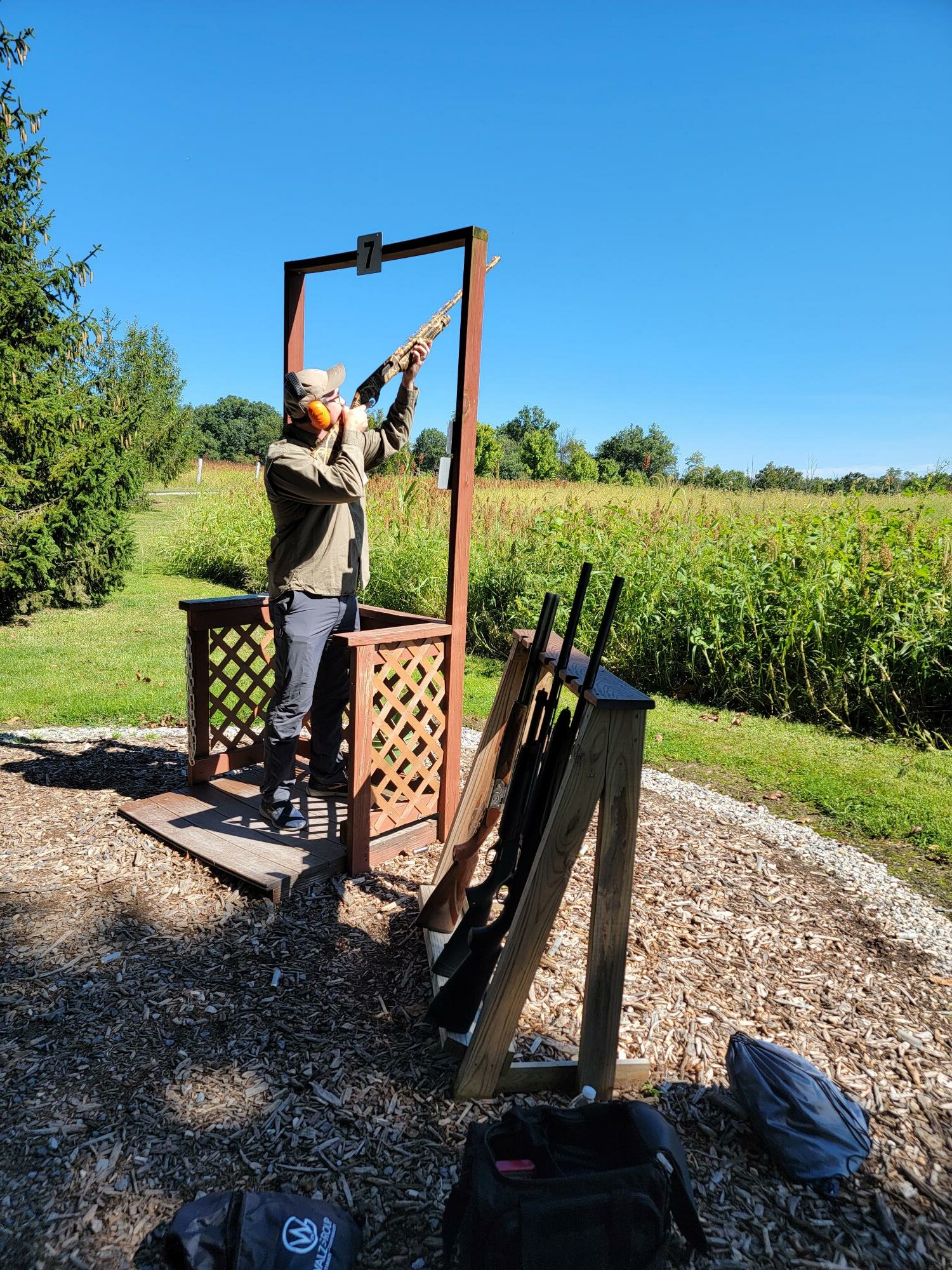 9th Annual Scott & Hoffnagle Clay Shoot high aim